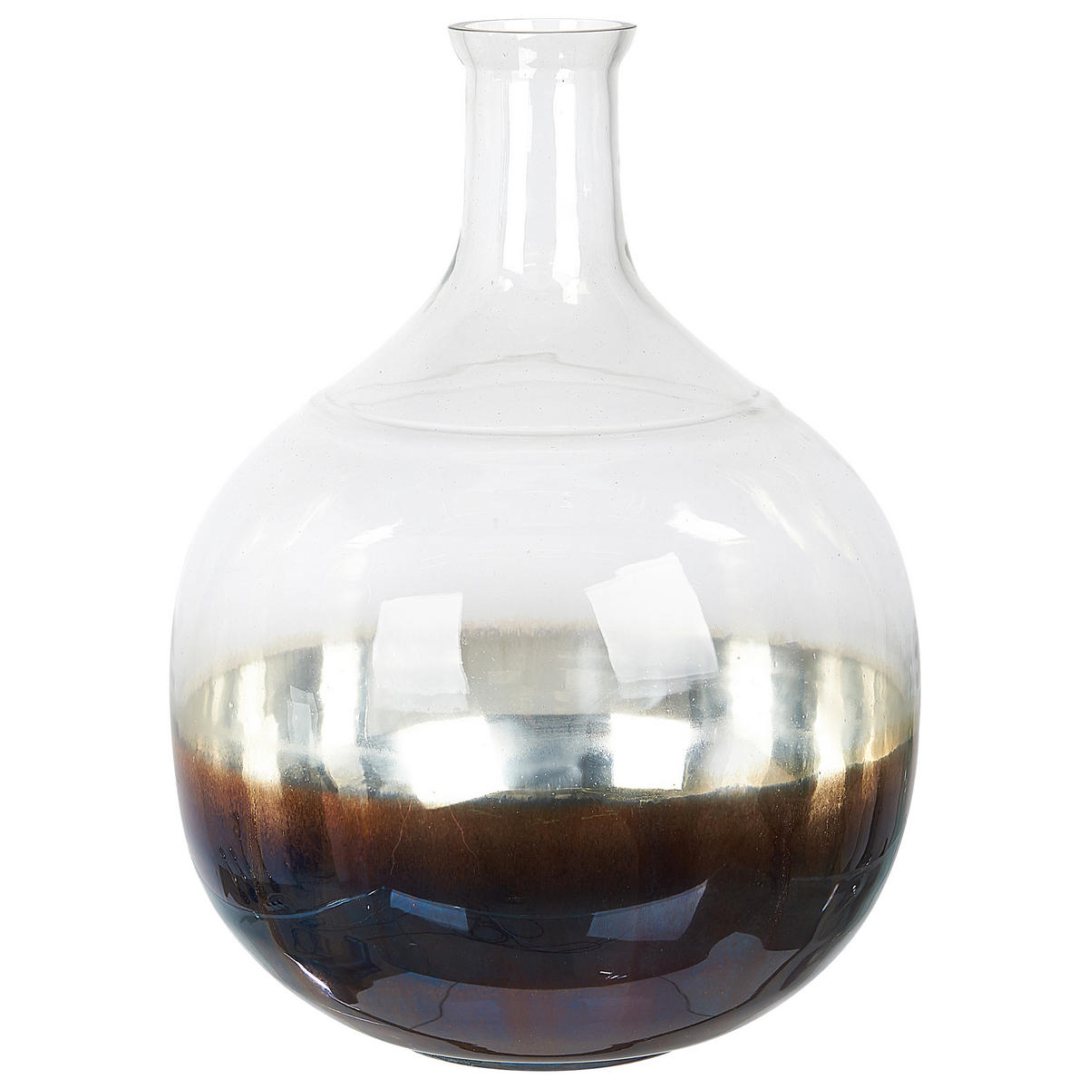 BLUMENVASE Glas bunt Razala - Multicolor, Glas (40cm) - Beliani