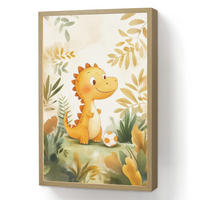 NÁSTĚNNÁ LAMPA S AKUMULÁTOREM Dino - Fotbal - Orange 40x60 cm - béžová, kompozitní dřevo (40/60/8cm) - OnlyWow
