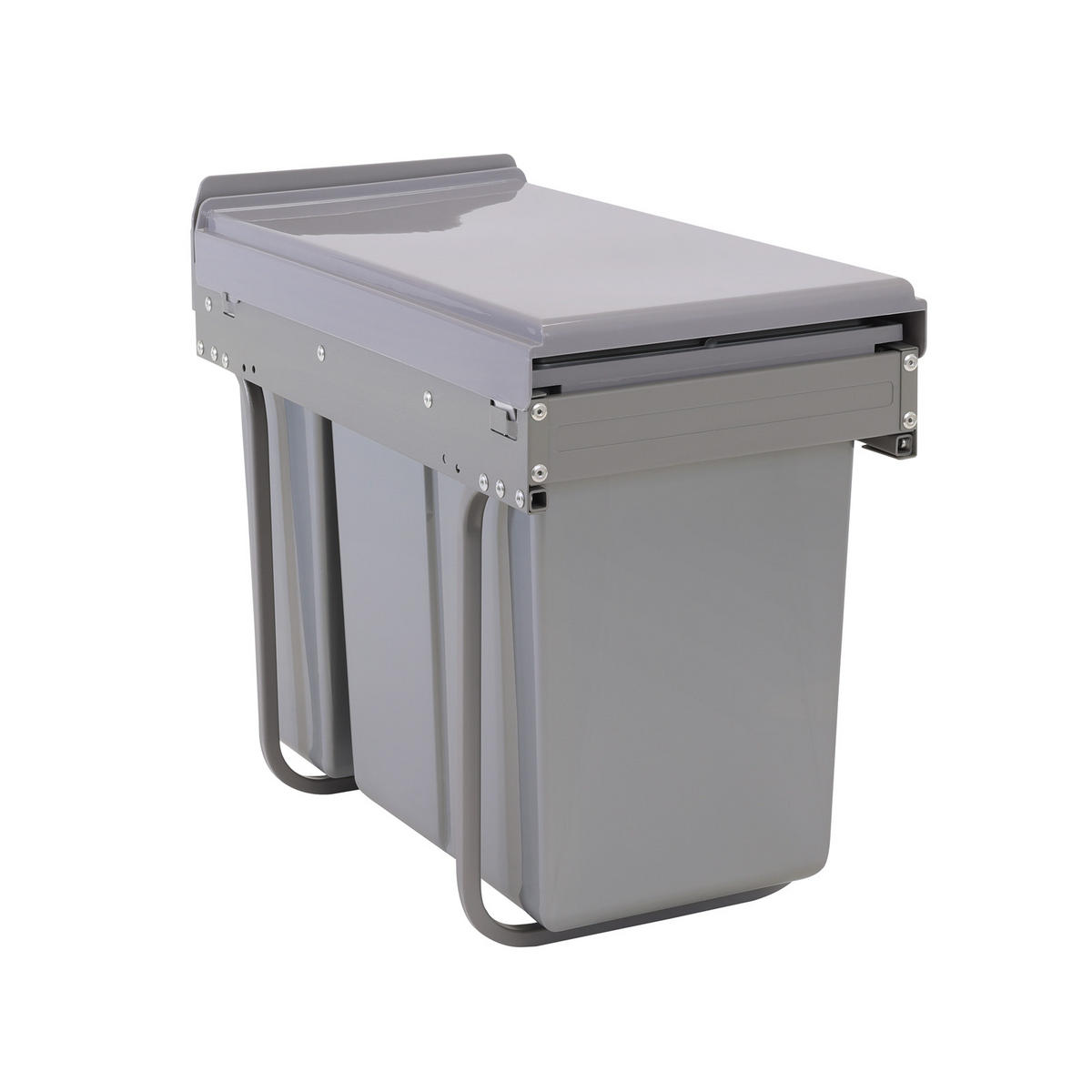 EINBAUMÜLLEIMER EMCombo30 30L - Grau, Kunststoff (26/42/51cm) - SVITA