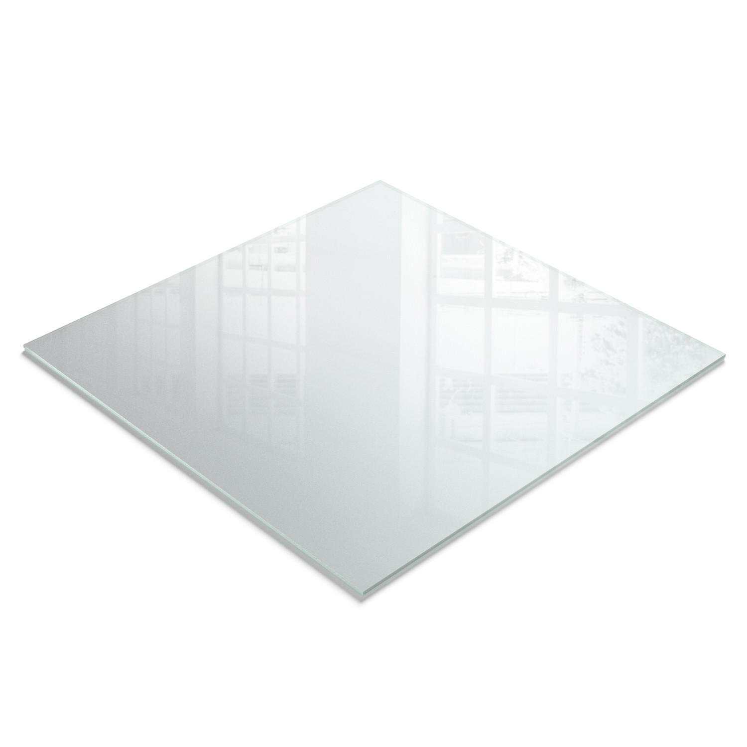 TISCHPLATTE 50x50 cm milchglas - Transparent, Glas (50/50/0.4cm) - TULUP