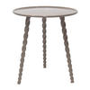 BEISTELLTISCH rund aus Aluminium 46cm, taupe - Braun, Metall (46/46/50cm) - Giga Meubel