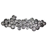 WANDDEKO Silber 111/38 cm - Silberfarben, Metall (2.6/38/7cm) - KUNSTLOFT