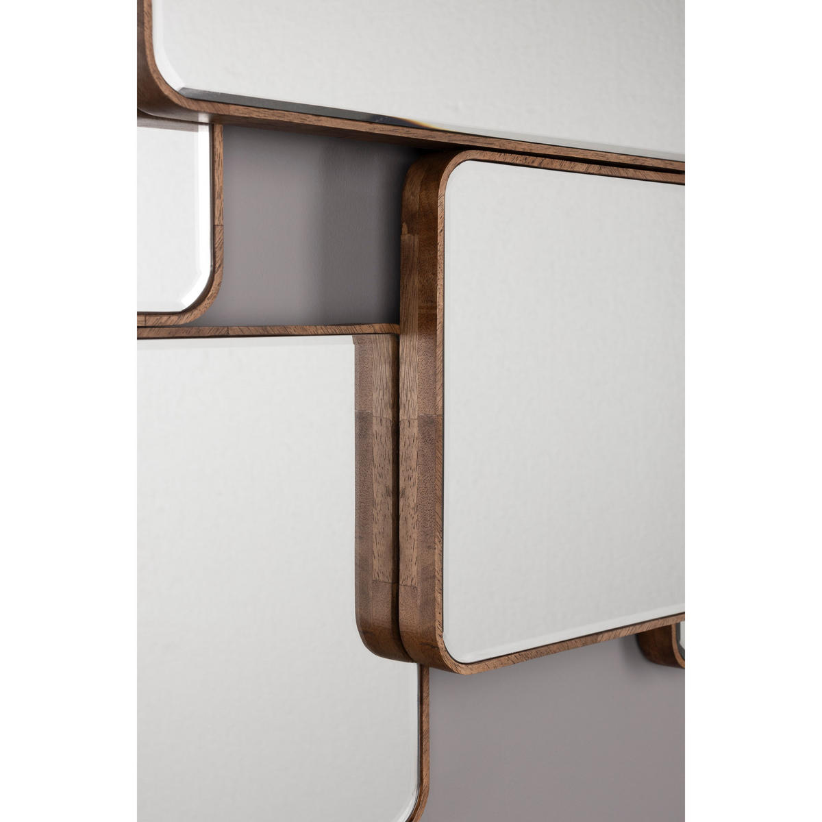 WANDSPIEGEL Cordelia - Braun, Holz (120/70/3cm) - Dutchbone