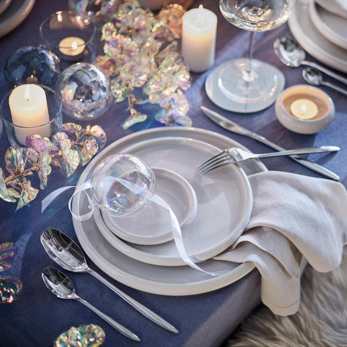 DINNERTELLER Boogy - Creme, Keramik (28/28/2.3cm) - Butlers