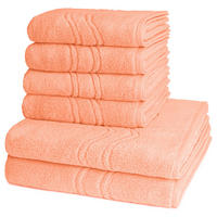 FROTTIERSET Cashmere feeling 6-teilig - Orange, Textil (50/100cm) - Ross