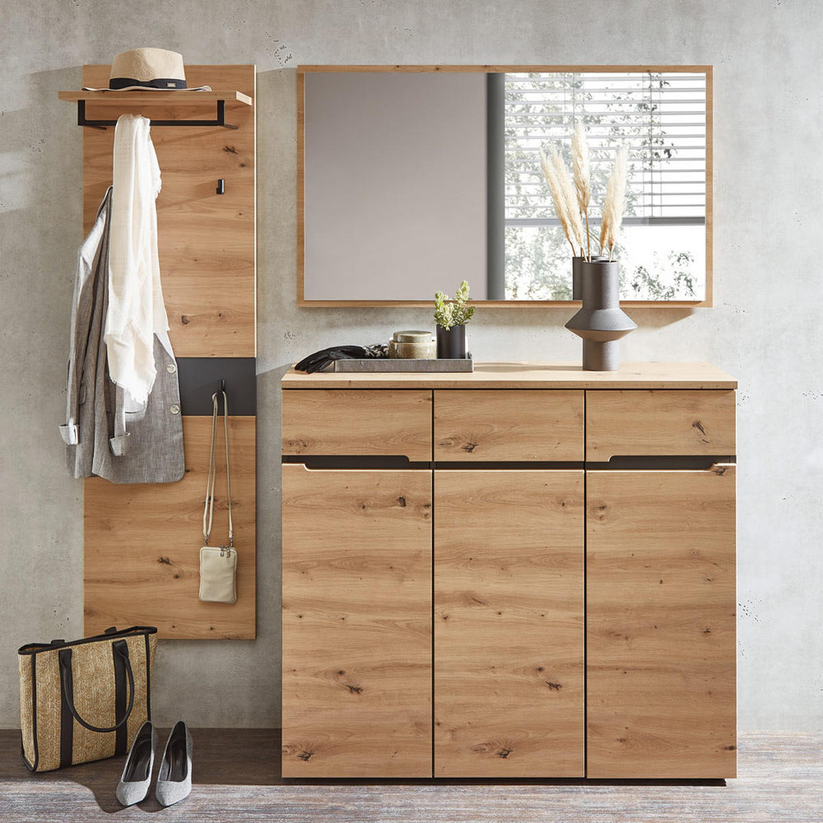 KOMMODE Manresa-36 - Braun, Holzwerkstoff (38/107/120cm) - Lomado