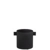 BLUMENTOPF RUND - Metall - Schwarz - S - 2er set - Ø 11 cm - Schwarz, Metall (11/12cm) - J-Line