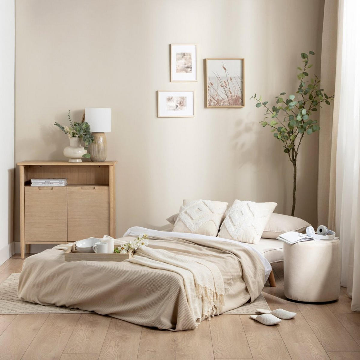 SCHLAFSOFA Noa Beige 117 cm x 79 cm - Beige, Textil (117/79/75cm)