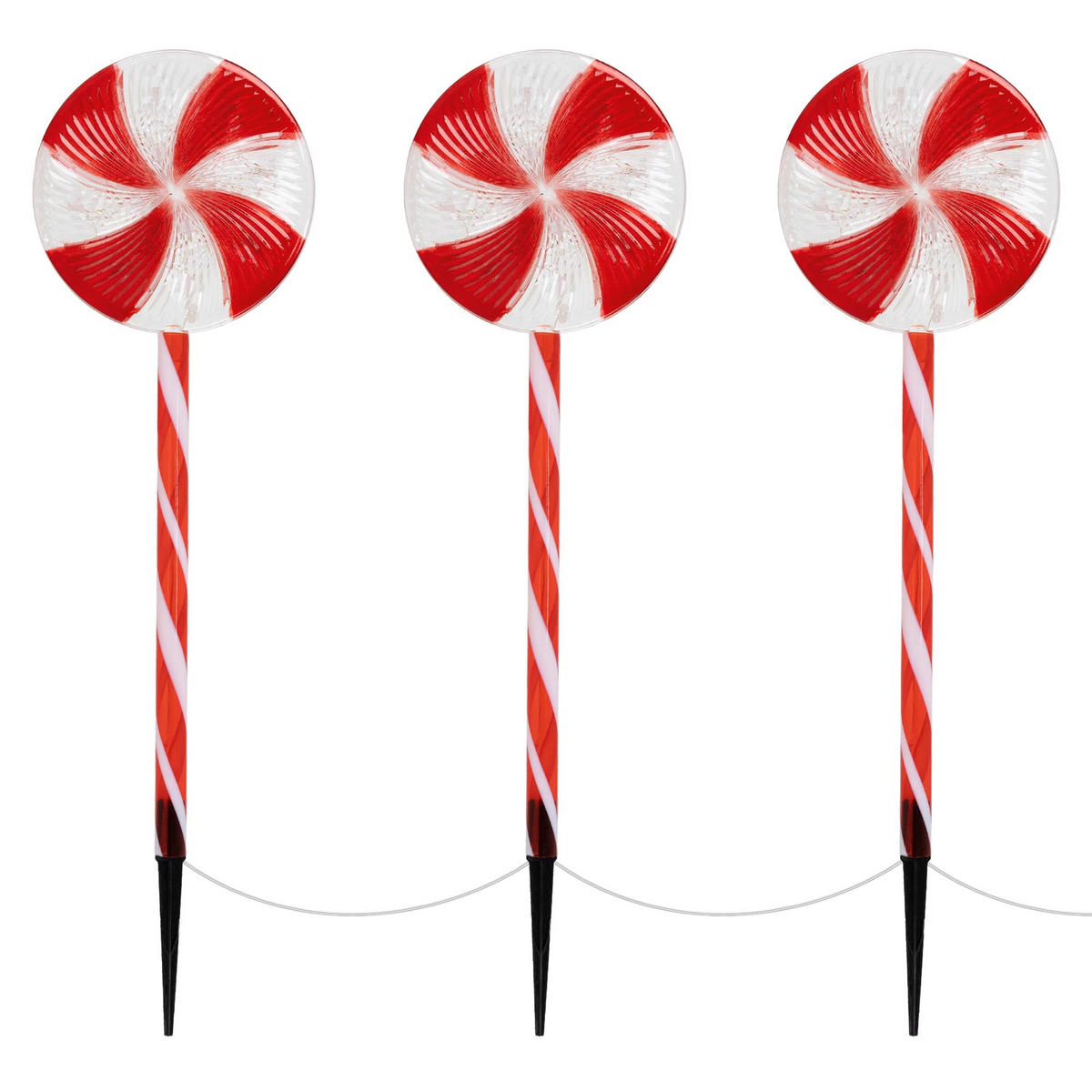 WEIHNACHT Deko Beleuchtung - Rot, Kunststoff (18/62/200cm) - ECD-Germany