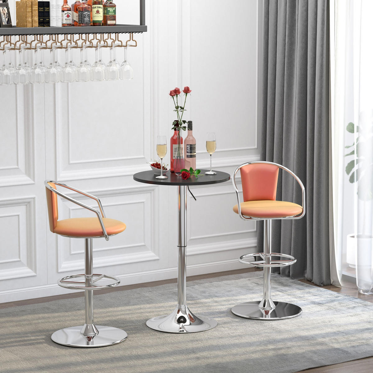 BARTISCH Schwarz 1 Stück - Schwarz, Metall (60/60/93cm) - GiPP