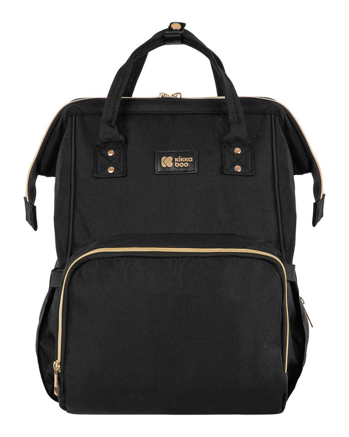 WICKELTASCHE Siena schwarz Wickelunterlage, Thermo-Flaschenfächer, wasserabweisende Tasche - Schwarz, Textil (21/42/27cm) - Kikka boo