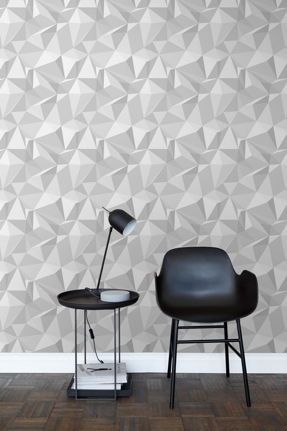 TAPETE 3D-Muster 50 x 900 cm - Grau, Papier (50/900cm) - Sanders & Sanders
