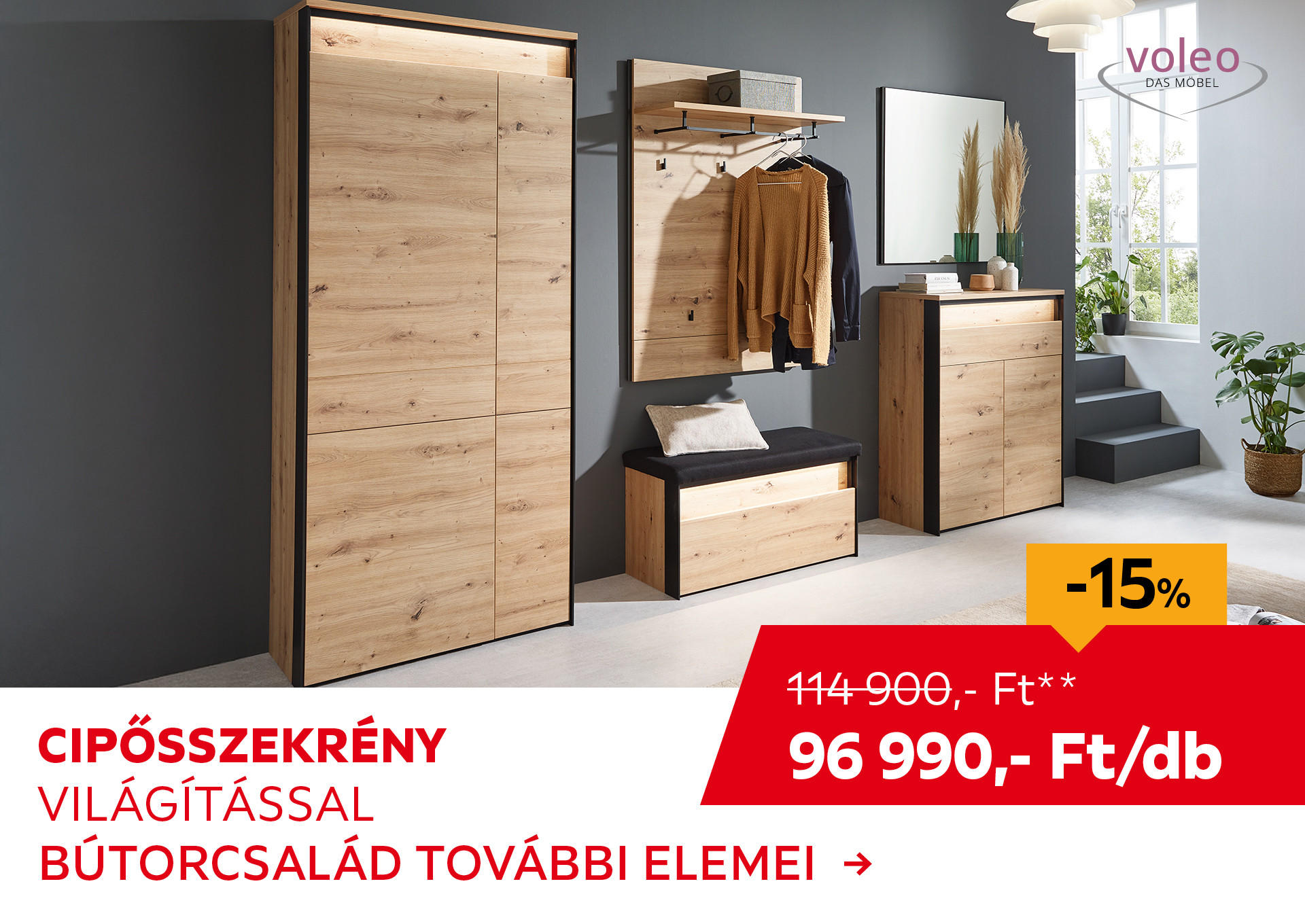 CIPŐSSZEKRÉNY Kiemelt termék 114900 Ft.- helyett 96990 Ft.-