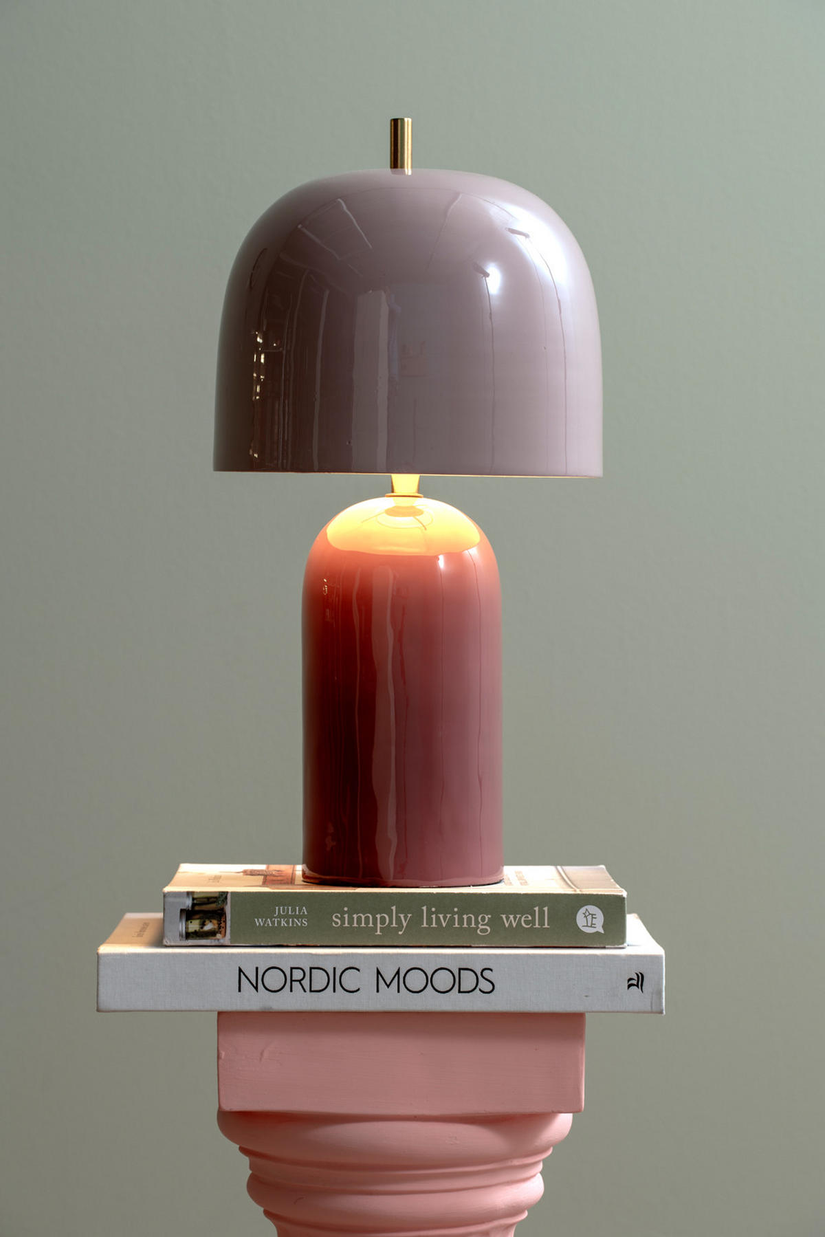 TISCHLAMPE Rico 20/20/43 cm - Lila, Metall (20/20/43cm) - Leitmotiv