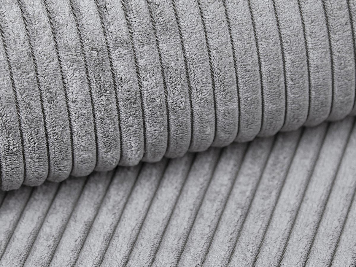 SOFA - 3 Personen - samt - hellgrau Pineta - Hellgrau, Textil (230/67/180cm) - Vente-Unique