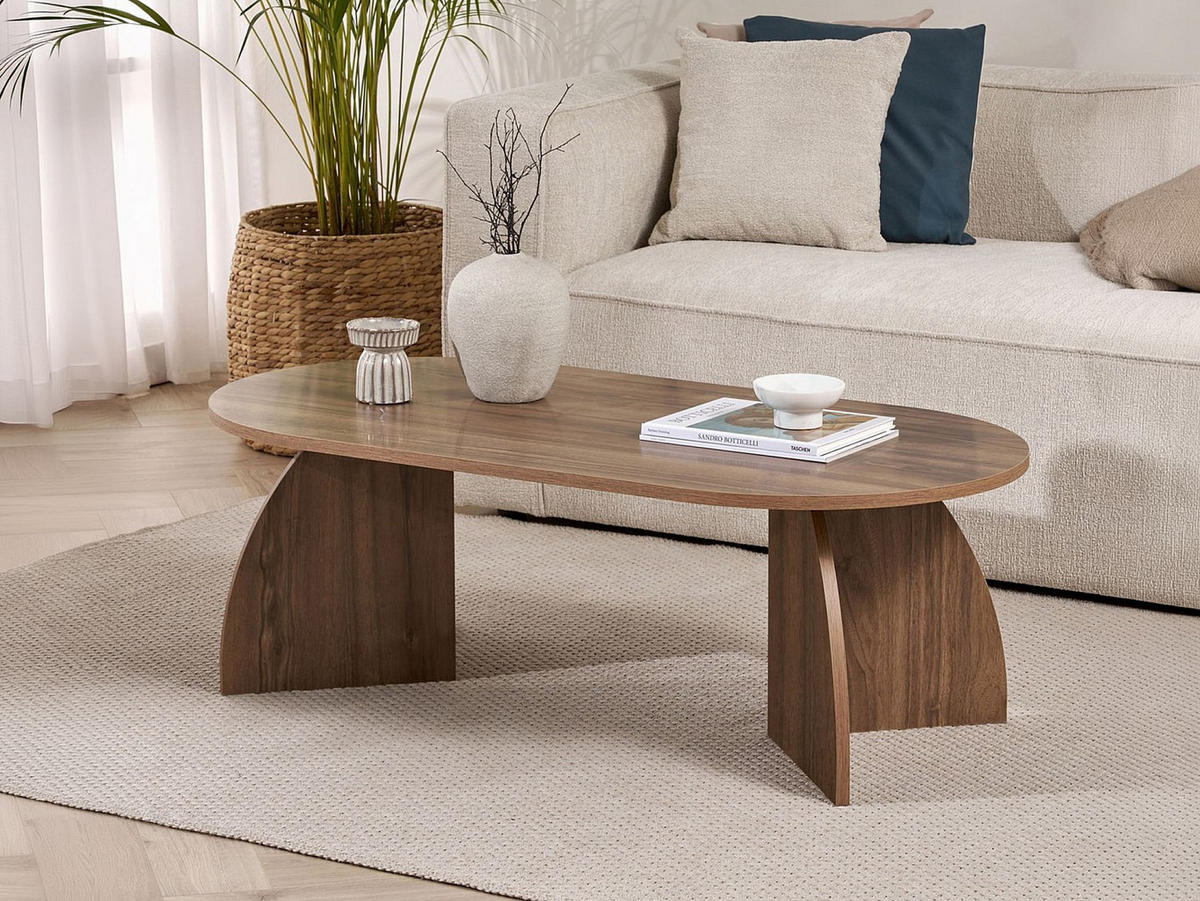 COUCHTISCH - 120 cm x 60 cm - holz - naturfarben dunkel Jorela - Naturfarben, Holz (60/120/40cm) - Vente-Unique