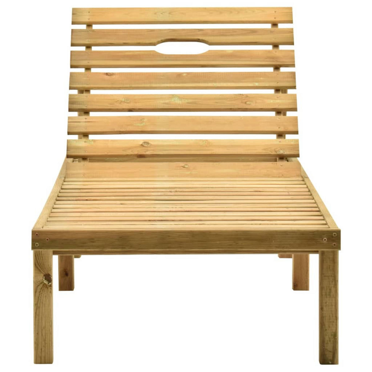 SONNENLIEGE Kiefernholz Imprägniert - Braun, Holz (70/77/200cm) - furnicato