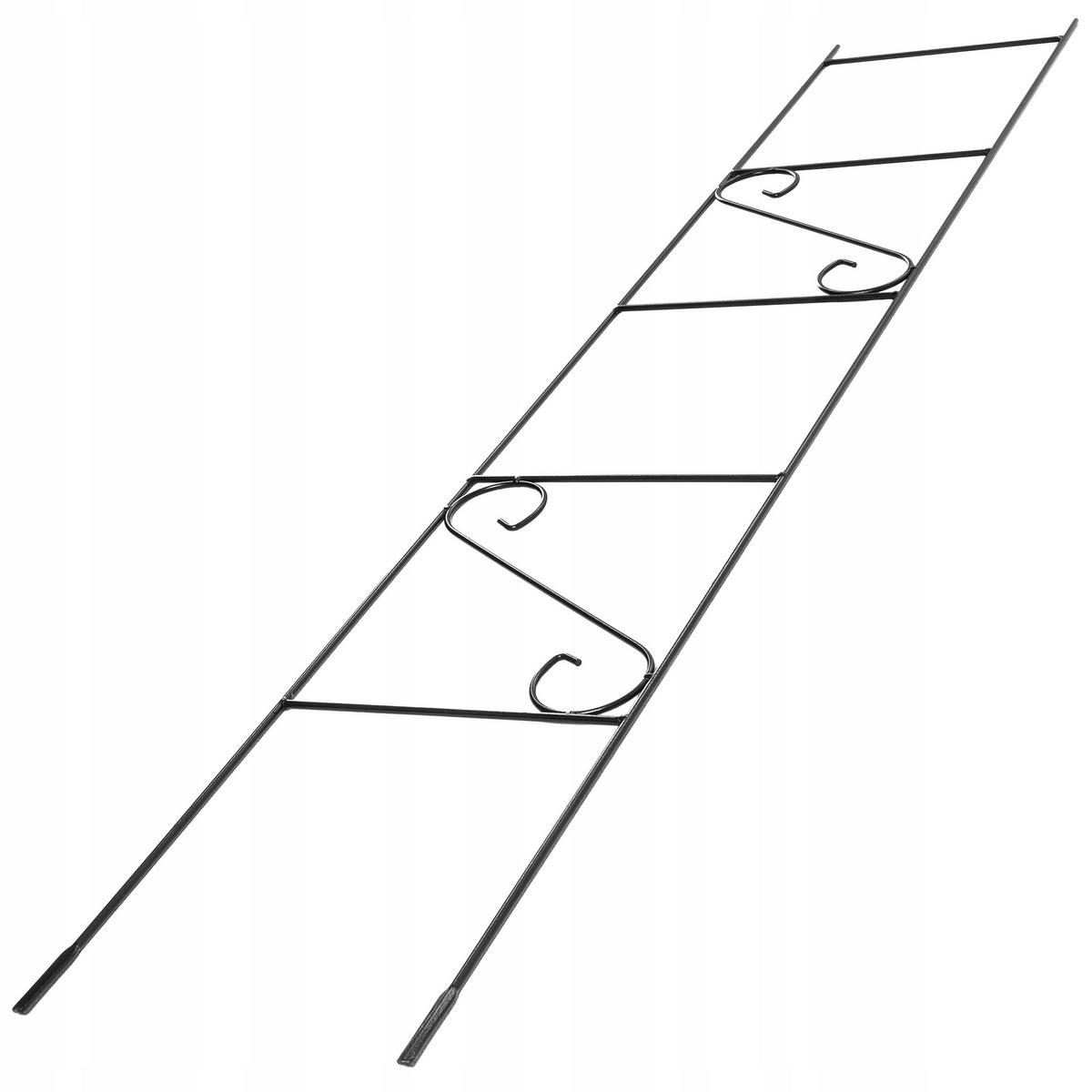 BLUMENGITTER, 26 x 151 cm, Schwarz - Schwarz, Metall (26/151cm) - KADAX