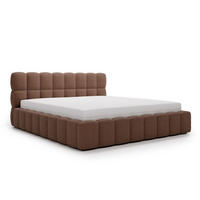 POLSTERBETT ALMA 140 x 200 cm, Bubble, Bouclé, braun - Braun, Textil (140/200cm) - Labett