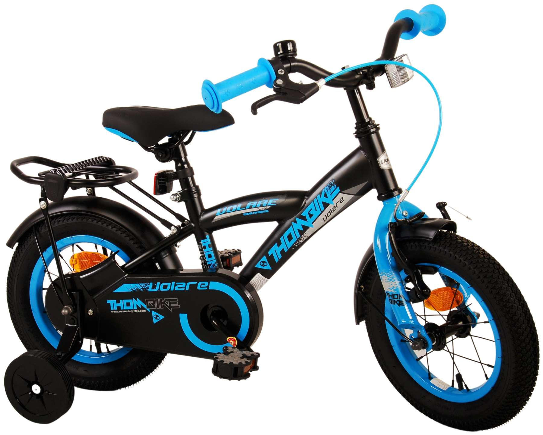 KINDERFAHRRAD Thornbike - Jungen - 12 Zoll - Rücktritt + Handbremse - Schwarz/Blau - Blau/Schwarz, Metall (45cm) - TPFSports