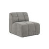 SOFAELEMENT Samt Stoff Grau - Schwarz/Grau, Holzwerkstoff/Kunststoff (75/77/90cm) - Makamii