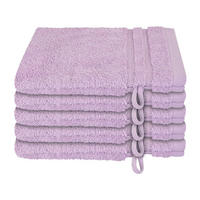WASCHHANDSCHUHSET Milano - 5-teilig - 16 x 22 cm - Rosé - Rosa, Textil (16/22cm) - SCHIESSER