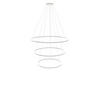 LED-HÄNGELAMPE 3er Ring Weiß Ø 120 | 100 | 80cm - Weiß, Metall (1.3/120/3.3cm) - s.luce