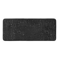 BADMATTE Geprägtes Muster 50/120 cm - Schwarz, Textil (50/120cm) - Douceur d´intérieur