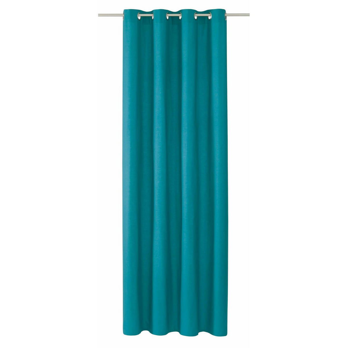 ÖSENVORHANG DOVE Blickdicht - Petrol, Textil (140/0.5/245cm) - Tom Tailor