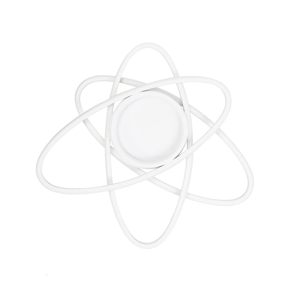 LED-DECKENLEUCHTE Dornbrand 42.0/8.5/42.0 cm - Weiß, Metall (42/42/8.5cm) - ZMH