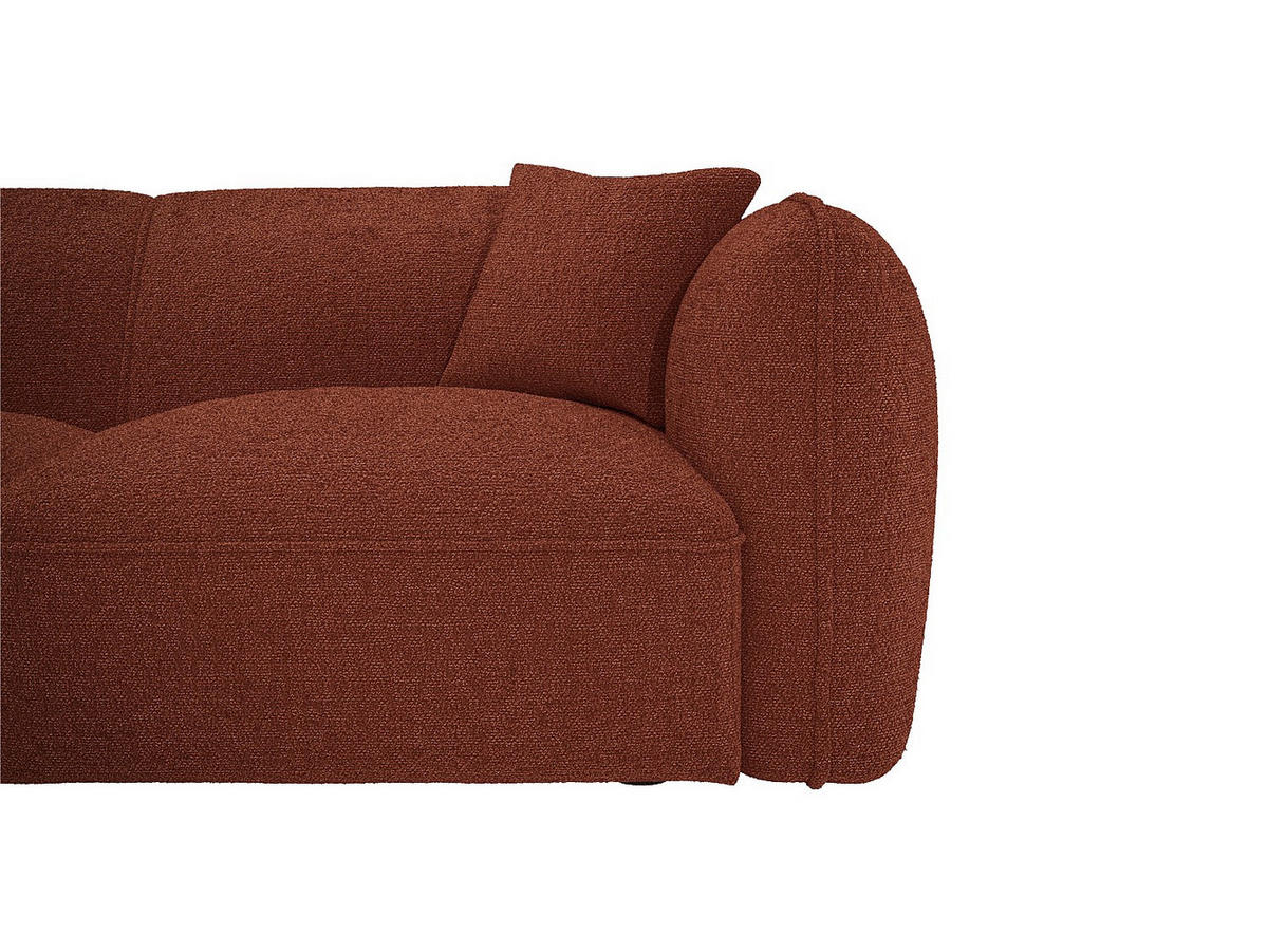 SOFA - 5 Personen - stoff - terracotta Camilio - Terracotta, Textil (272/165cm) - Vente-Unique