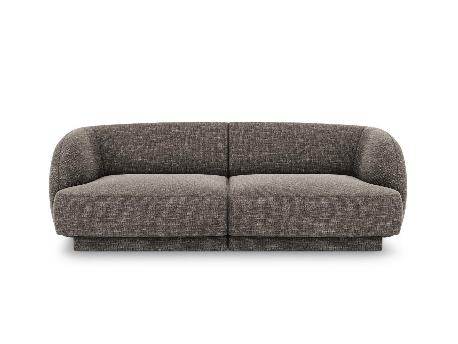 SOFA Miley aus Chenille-Stoff grau 2 Sitzplätze - Grau, Textil (90/70/180cm) - Micadoni
