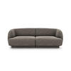 SOFA Miley aus Chenille-Stoff grau 2 Sitzplätze - Grau, Textil (90/70/180cm) - Micadoni