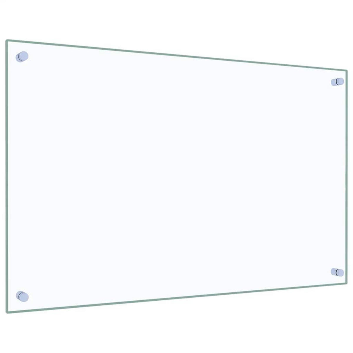 KÜCHENRÜCKWAND Glas 80x50 cm Transparent Wand-Spritzschutz - Transparent, Glas (80/50/0.6cm) - DELUKE