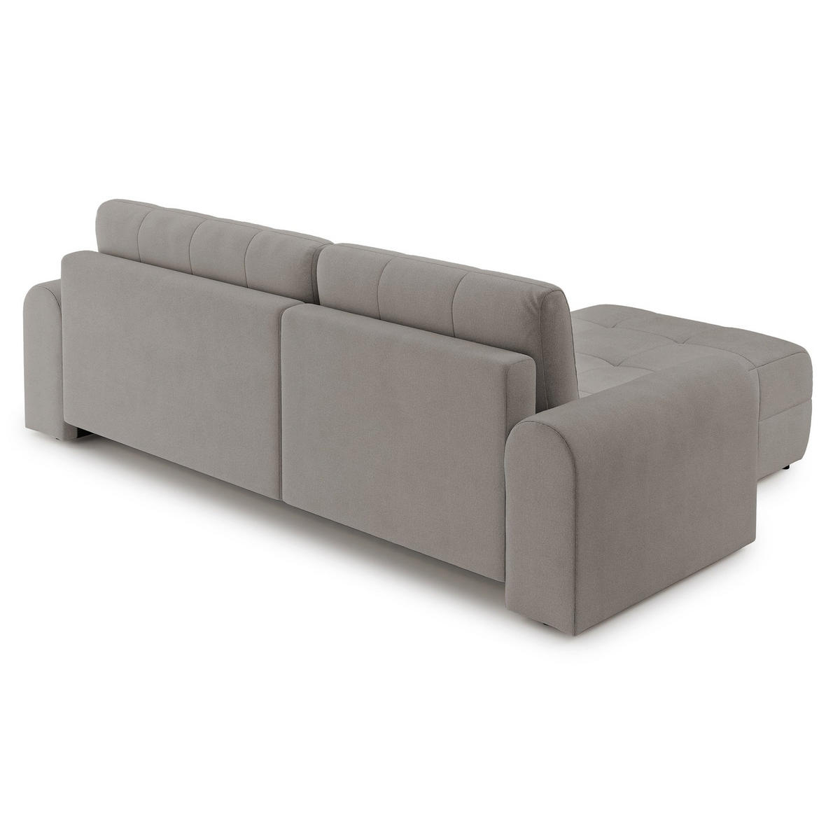 ECKSOFA Simolla Greige links - Taupe/Schwarz, Kunststoff/Textil (268/180cm) - Selsey