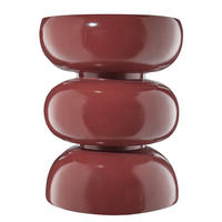 BEISTELLTISCH Pieces - Rot, Kunststoff (35/35/45cm) - Butlers
