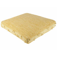 BODENKISSEN Clone 60/60/12 cm - Gelb, Naturmaterialen/Textil (60/12/60cm) - Beliani