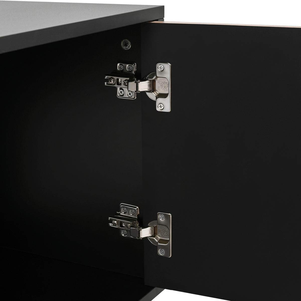 TV-SCHRANK mit 4 Türen 179 x 35 x 53,5 cm Schwarz/Natur - Schwarz, Holzwerkstoff (35/53.5/179cm) - Beauniv