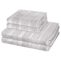 FROTTIERSET Noblesse 4-teilig - Hellgrau, Textil (50/100cm) - Cawoe