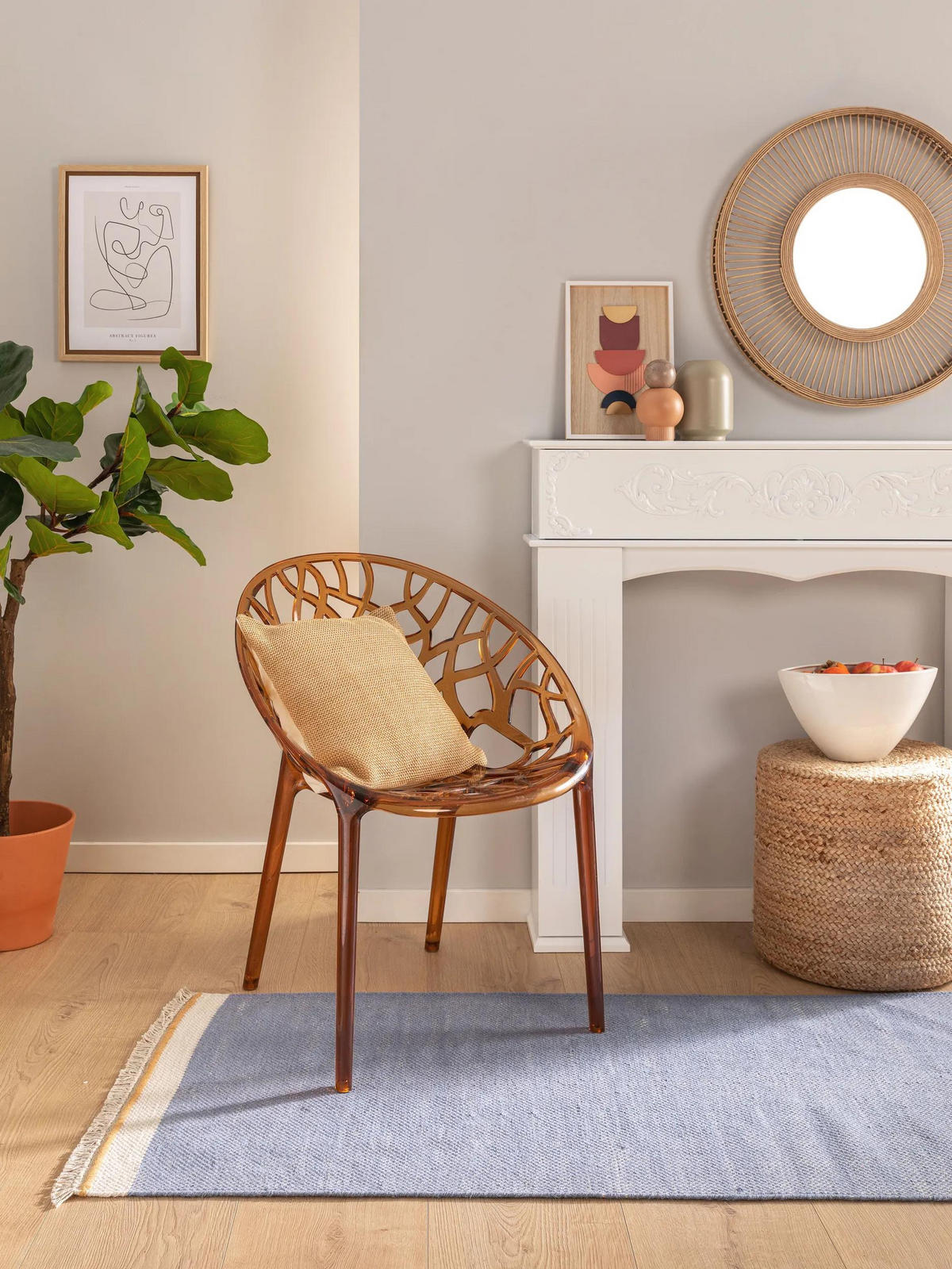 WOLLTEPPICH-LÄUFER Karla Blau 80x250 cm - Blau, Textil (80/250cm) - benuta Pop