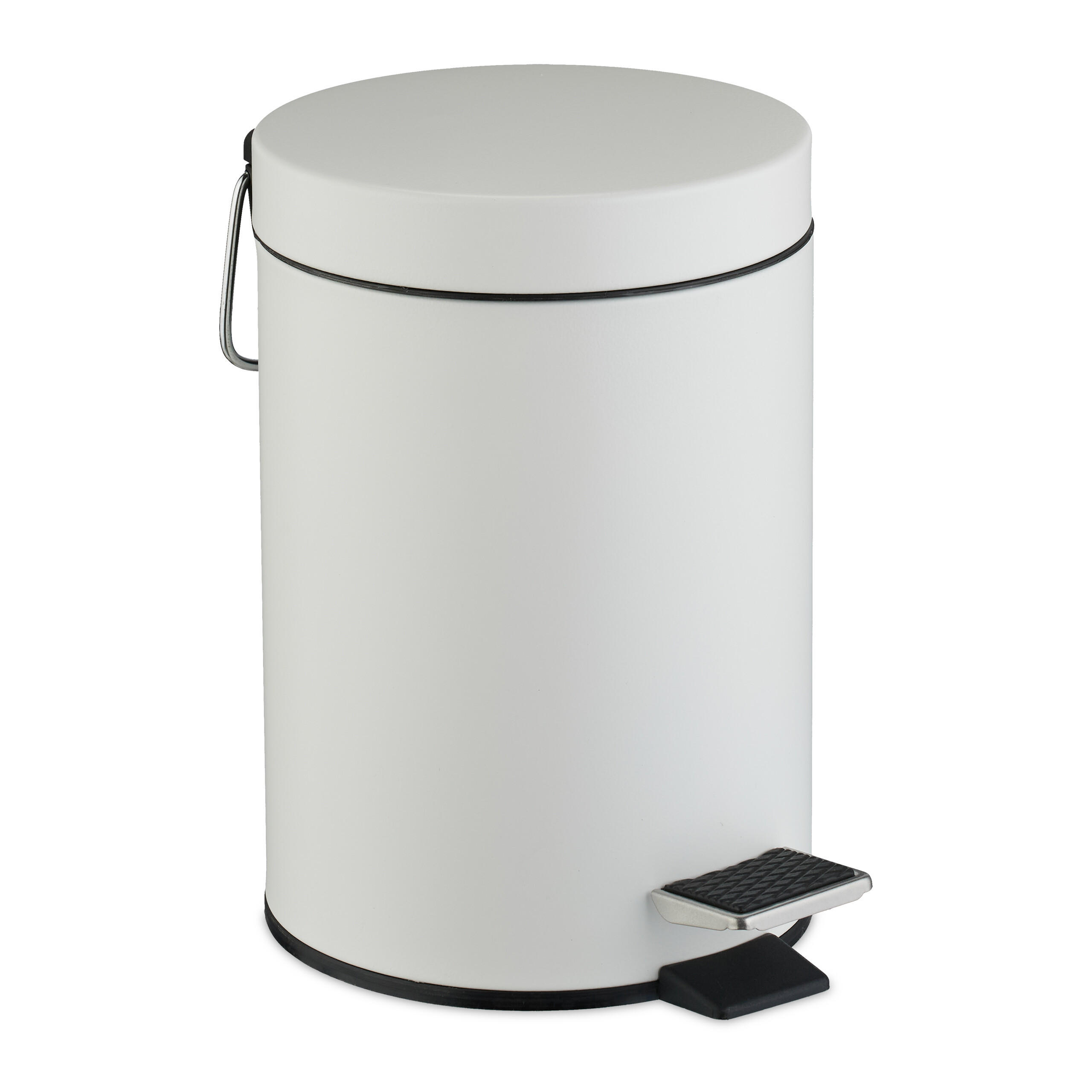 KOSMETIKEIMER - Weiß, Kunststoff/Metall (17/25/23cm) - Relaxdays