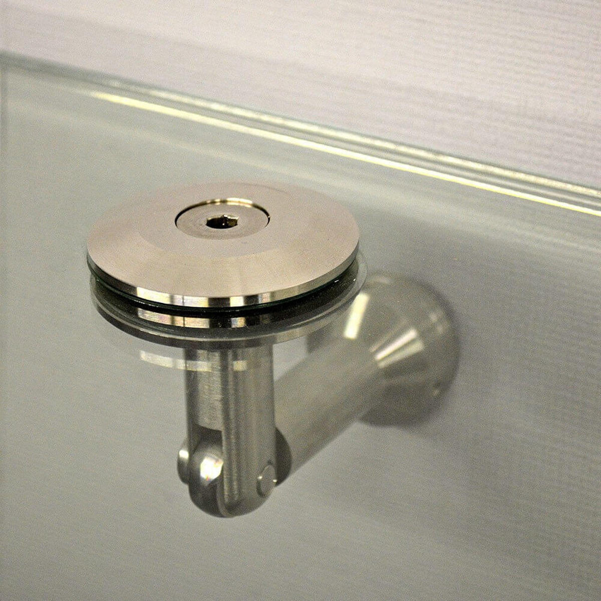 GLASVORDACH RENMA - Größe: 200 - Transparent, Glas (200.2/1.2/90.1cm) - Home Deluxe