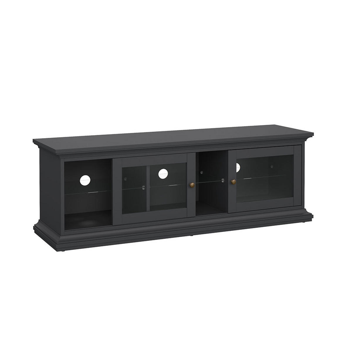 TV-ELEMENT Venedig Dunkelgrau 150/42/51 cm - Dunkelgrau, Holzwerkstoff (150/51/42cm) - ebuy24