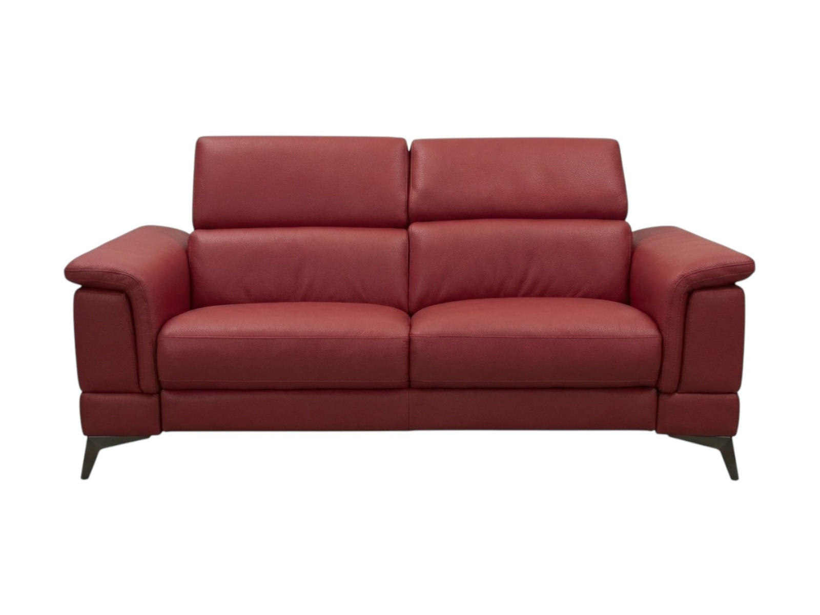 3-SITZER Sofa Planet Echtleder Rot - Rot, Leder/Metall (200/80/110cm)