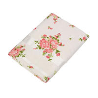 DUSCHTUCH Blumen creme 70/130 cm - Creme, Textil (70/130cm) - Homescapes