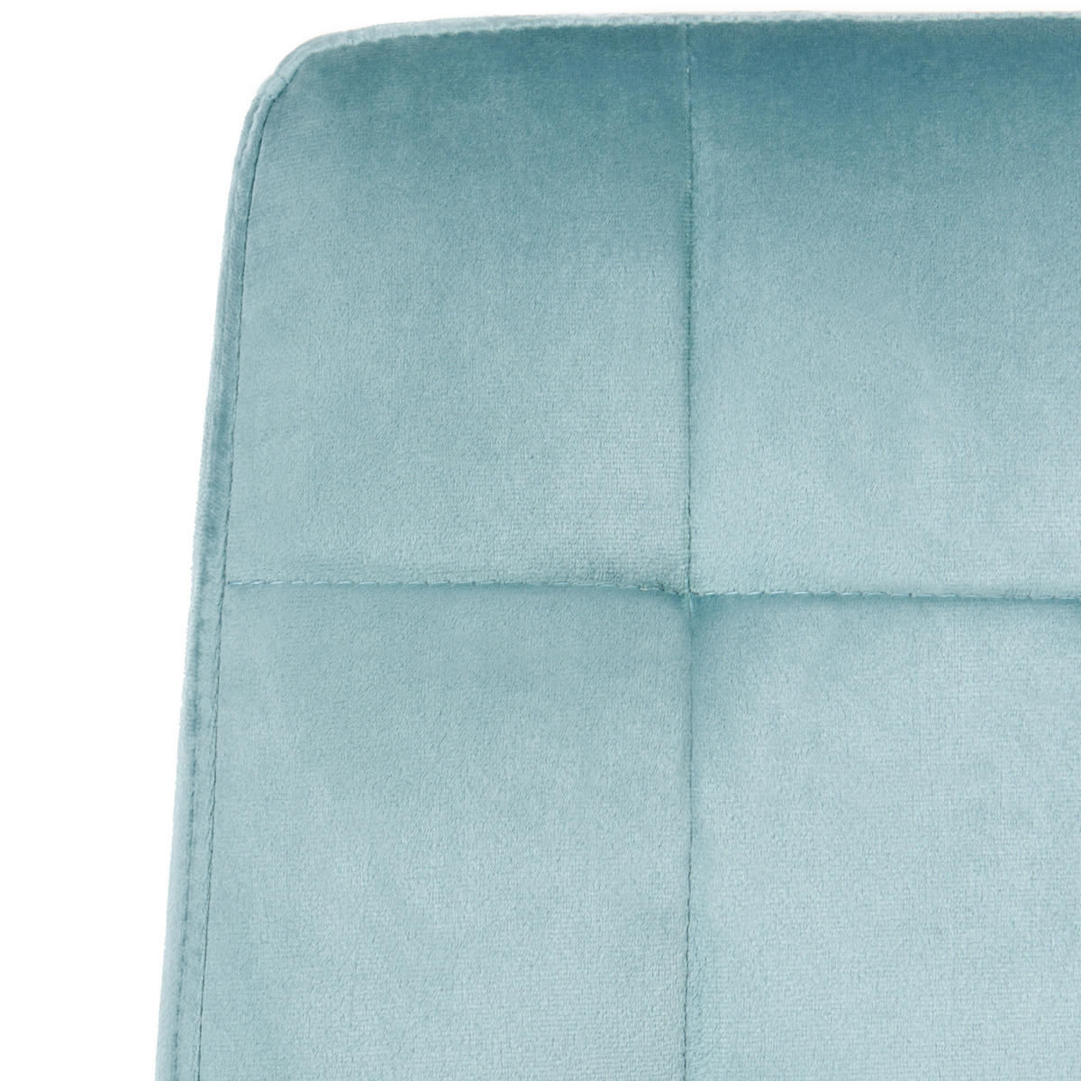 BÜROSTUHL Samtstoff Hellblau Dandy - Hellblau, Kunststoff/Textil (58/95/58cm) - Beliani