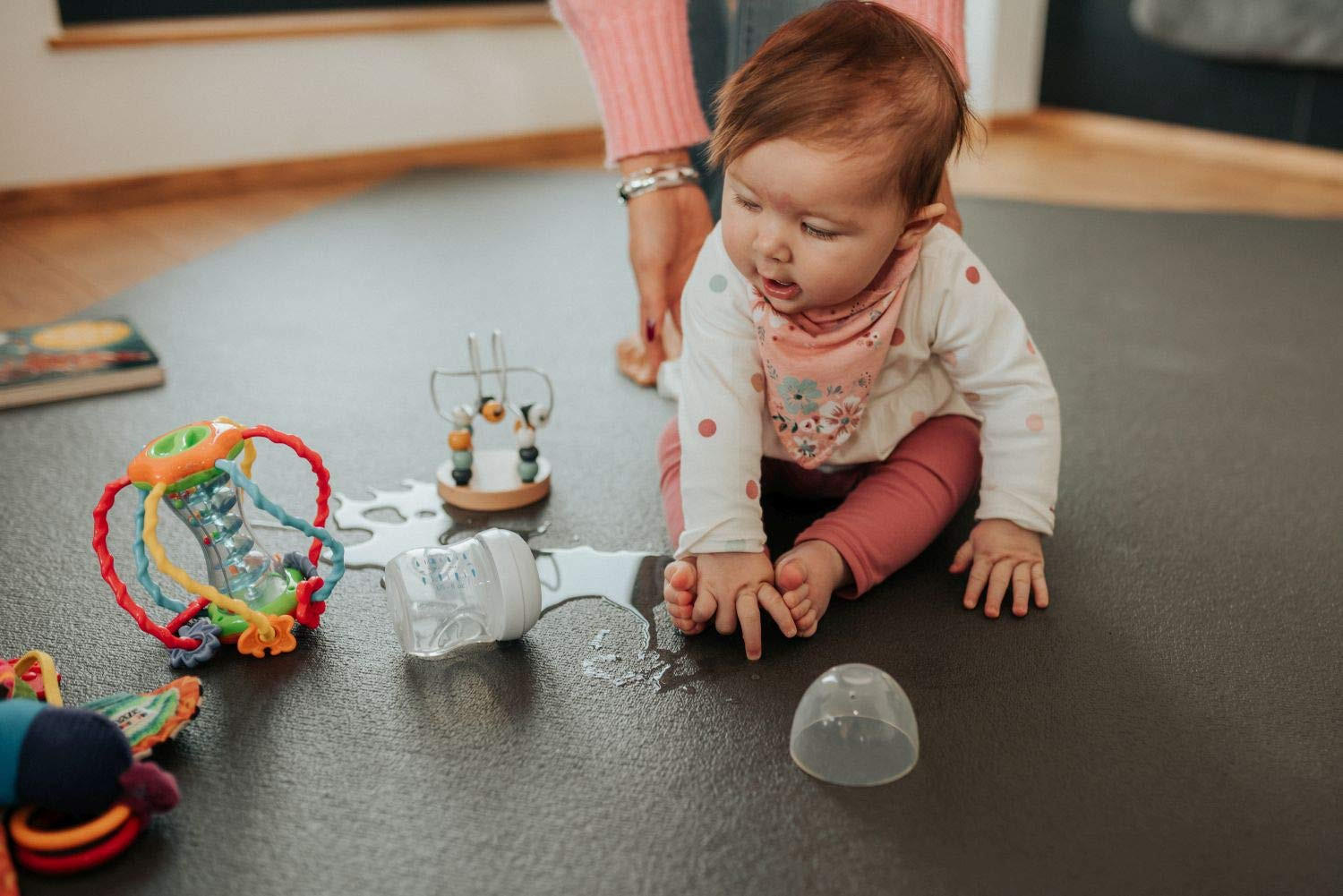 Thumbnail - Sanosoft Krabbelmatte, Grau, Textil, 180x220 cm, Oeko-Tex® Standard 100, Teppiche & Böden, Teppiche, Teppich Kinderzimme...