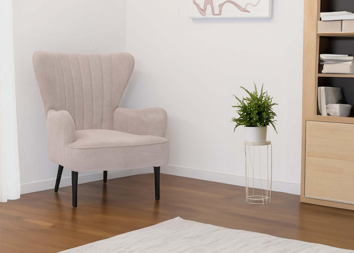 LOUNGE-SESSEL Beige - Beige, Textil (75/80/78cm) - MCW