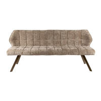 EETKAMERBANKEN Raster Braun 58/180/81 cm - Braun, Textil (180/81/58cm) - Hoyz Collection