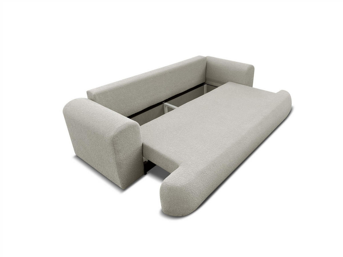 SCHLAFSOFA Anike Inkl. Polsterhocker - Altrosa, Holzwerkstoff/Textil (240/78/110cm) - Fun Möbel